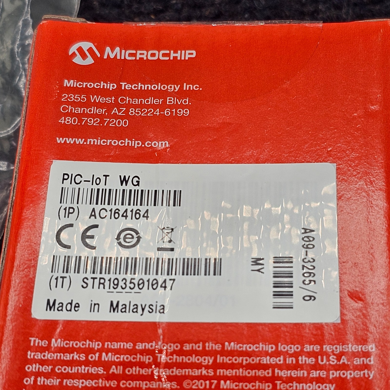 Microchip AC164164 PIC-IoT WG Development Tools
