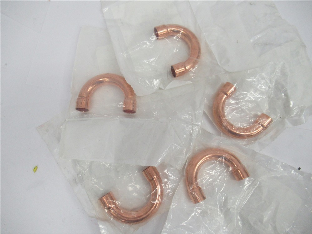 5 NEW 3/8 X 2 IN MUELLER COPPER SWEAT 180 RETURN BEND W 06036CB