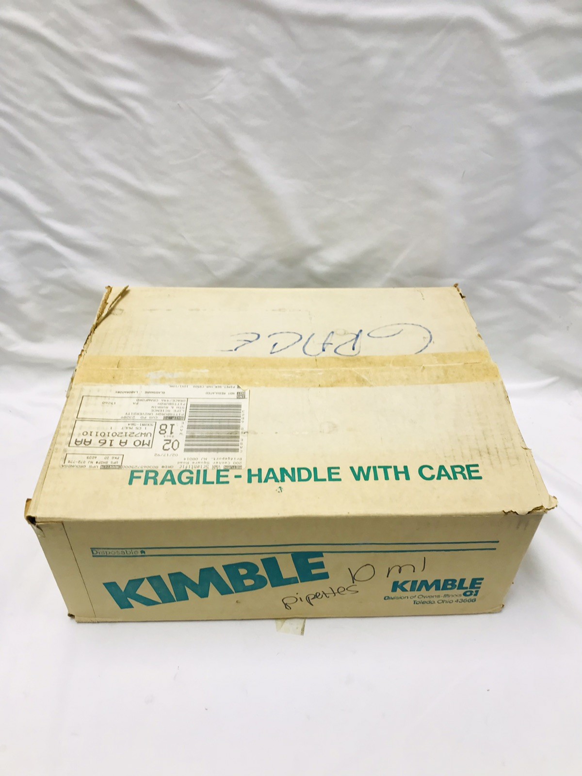 Kimble 72120-5110 – 5mL in 1/10 Pipets Glass Serological Non Sterile 500 Pack