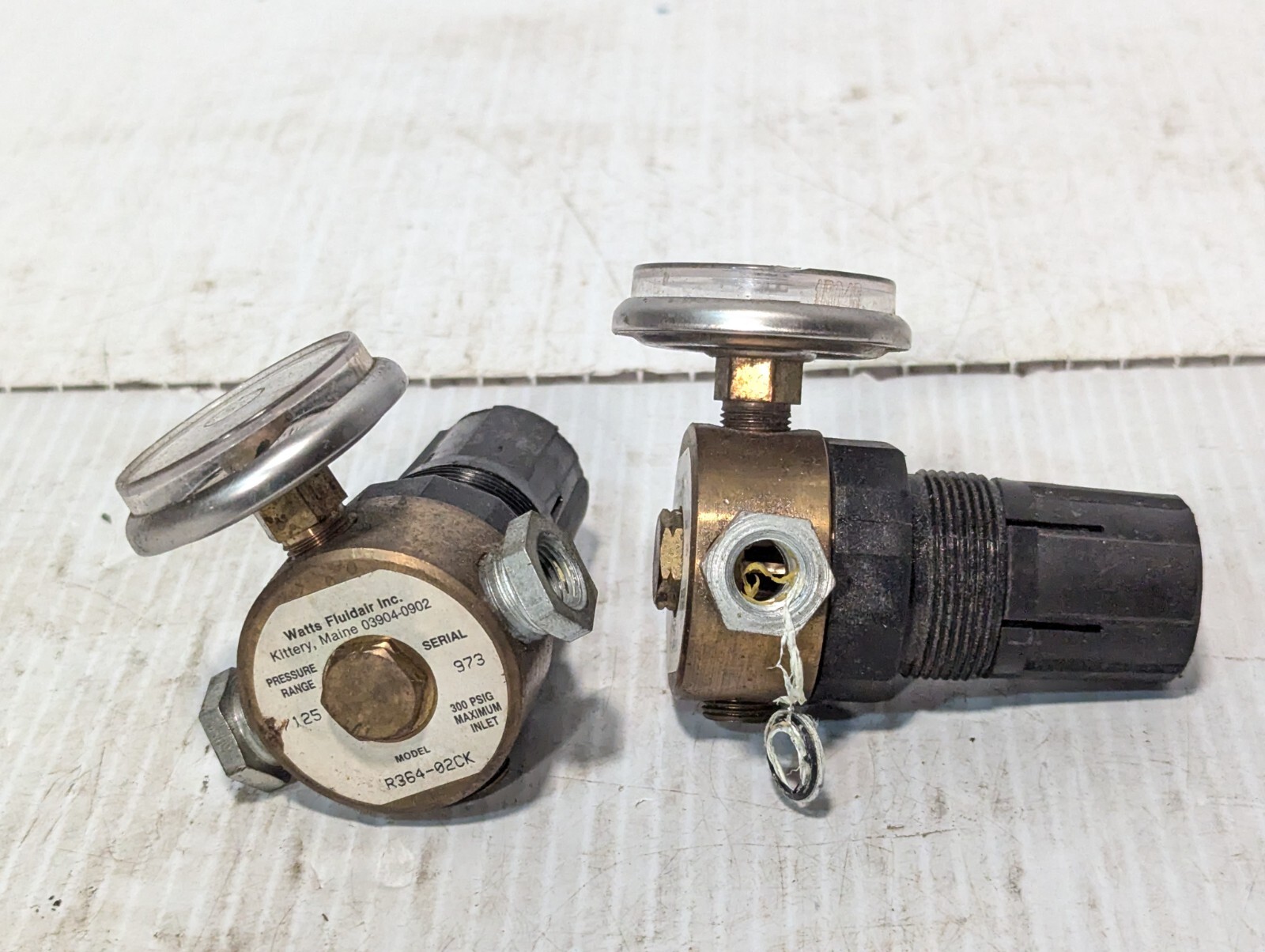 Watts Fluidair Miniature Regulator R364-02CK, 125 PSIG
