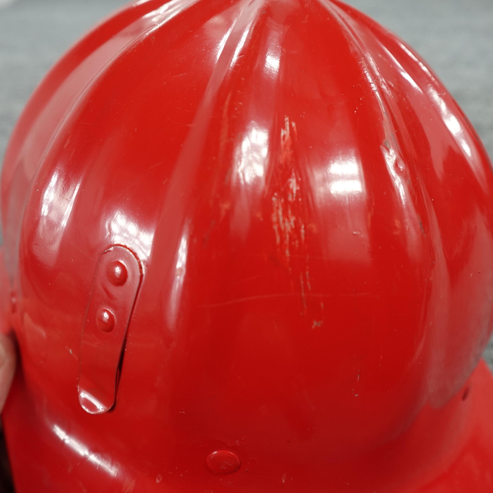 Aluminium Hard Hat Fibre-Metal SuperLite Helmet Red Government Embossed USA