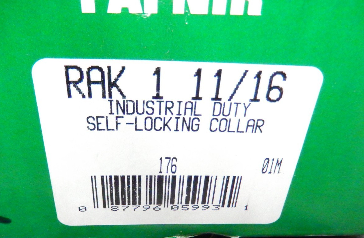 Fafnir RAK 1 11/16 Pillow Block Bearing 2 Bolt With Locking Collar