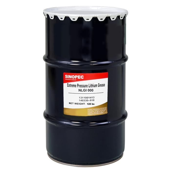SINOPEC (EP000) SEMI-FLUID EP MULTIPURPOSE LITHIUM GREASE NLGI 000 120LB 16 GAL
