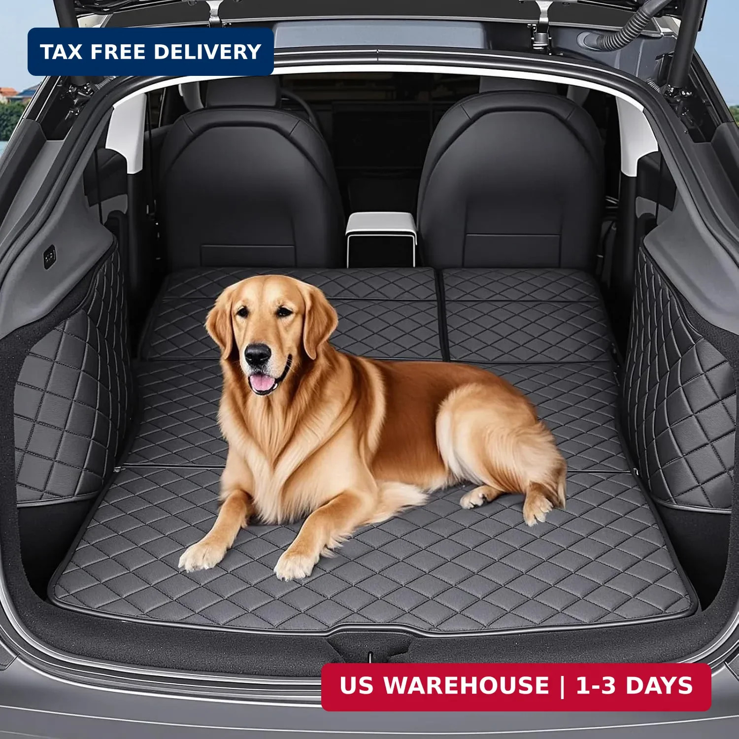 for Tesla Model Y Juniper Cargo Liner Trunk Pet Mat for Dogs Rear Seat Cover for