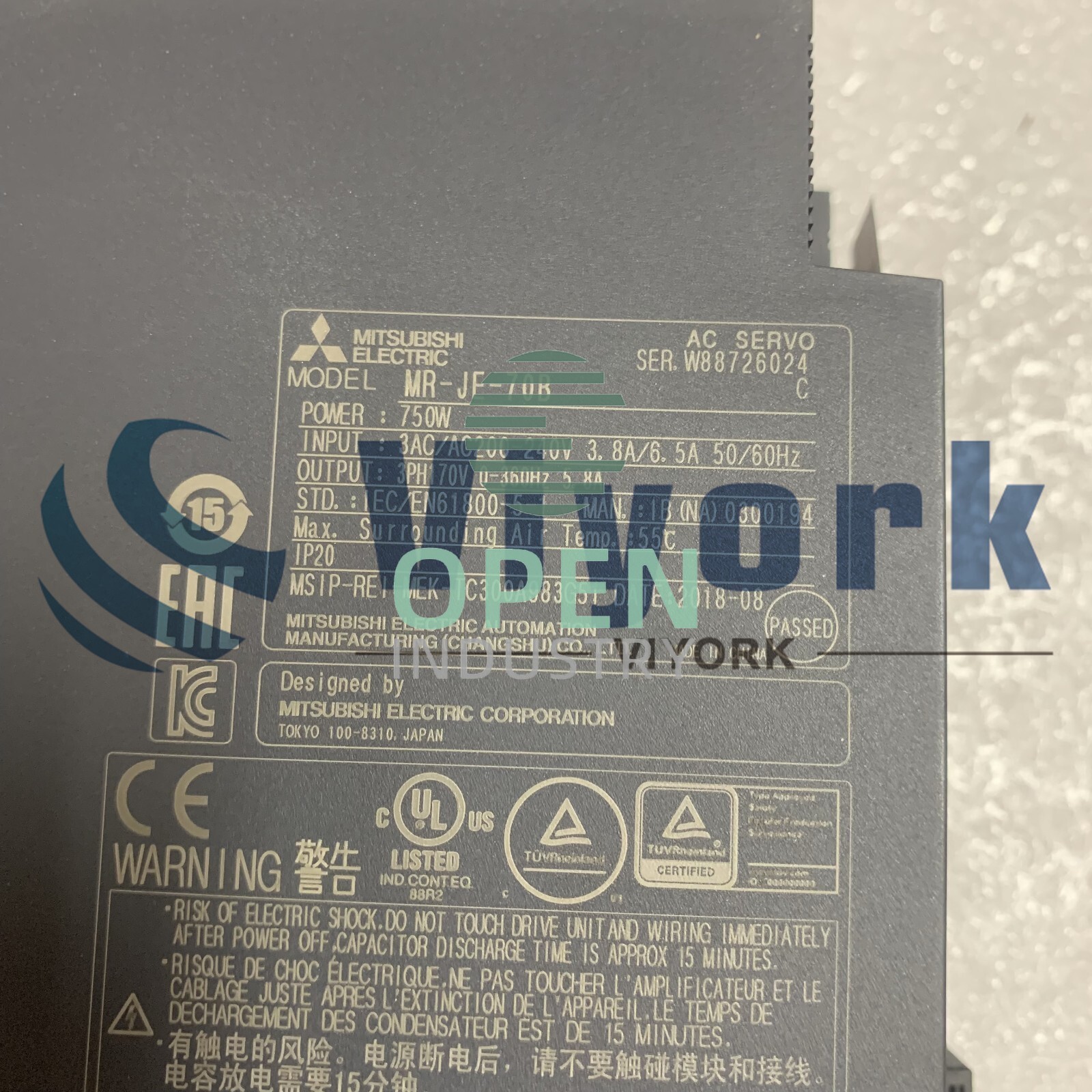 1PCS New in box Mitsubishi MR-JE-70B SERVO AMPLIFIER 750W 200V SSCNETIII/H