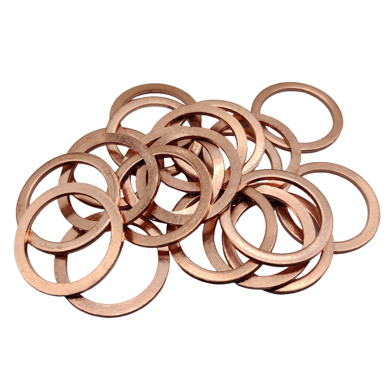 M22 Flat Washer Copper Sealing Ring, 22mm ID 28mm OD 1.5mm M22,