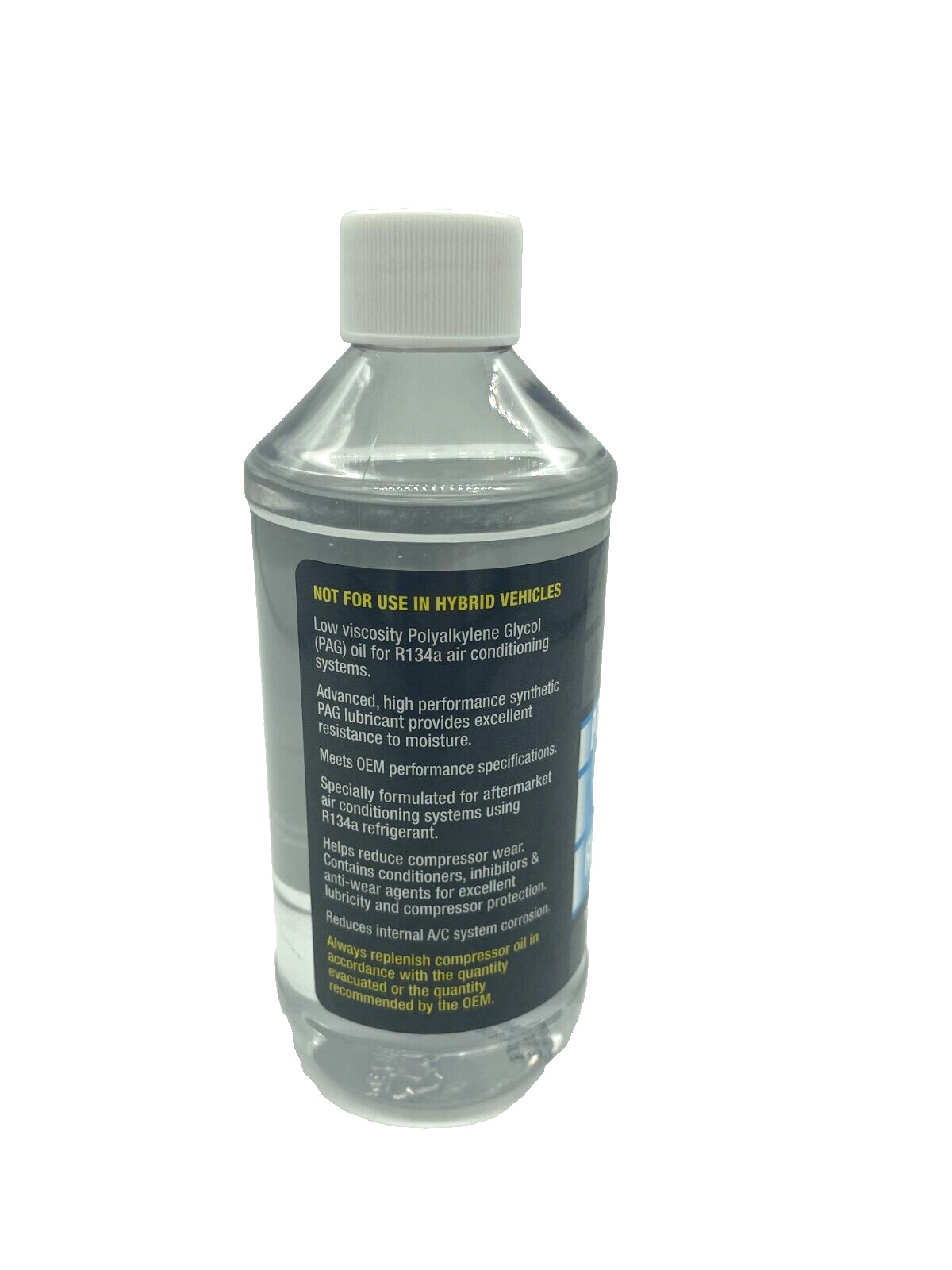 Supercool P46-8 A/C Compressor Pag Lubricant Plastic Bottle Red Yellow Tint 8oz