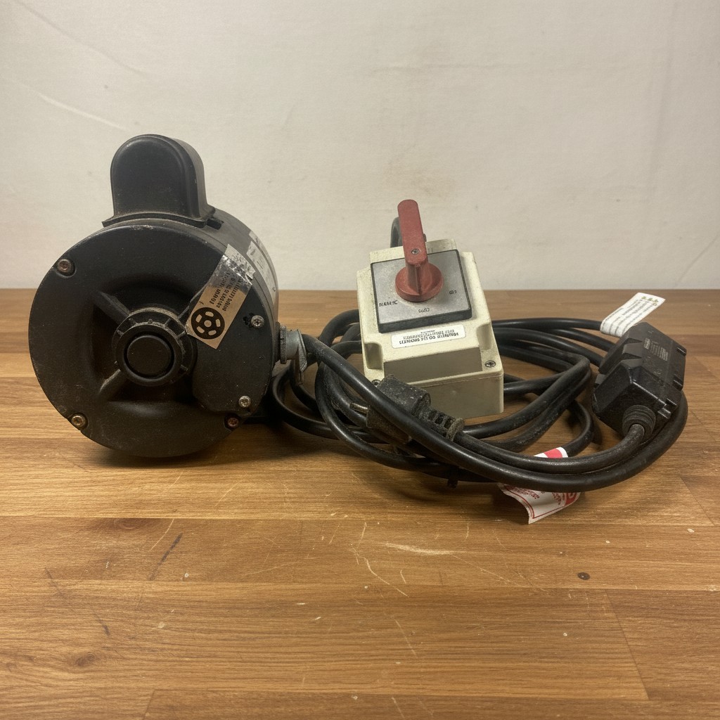 Elite Motors 1HP Boat Lift Motor 115/230V 1725 RPM 93046 w/ Switch – For Parts