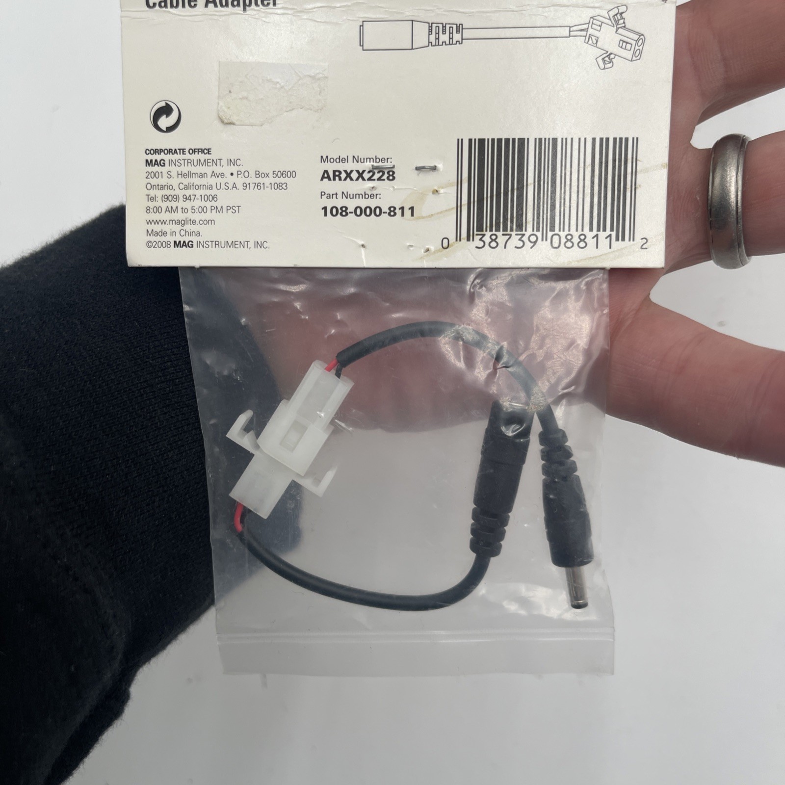 Maglite ARXX228K Charger Adapter Cable (V1-V2/ V2-V1)