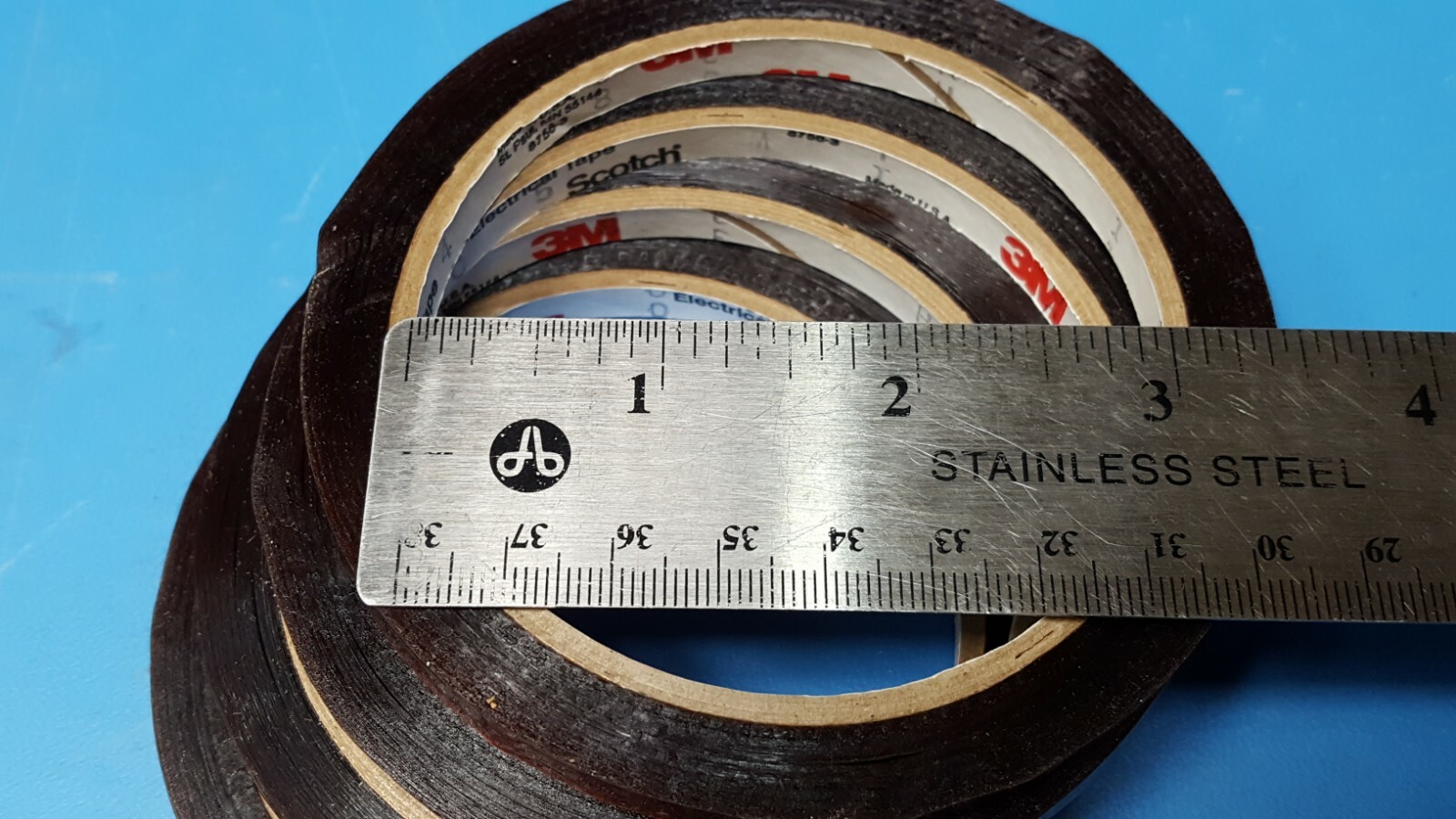 ELECTRICAL TAPE 3M 1205 1/4″ x 36YDS POLYMIDE FILM AMBER (4 Rolls)