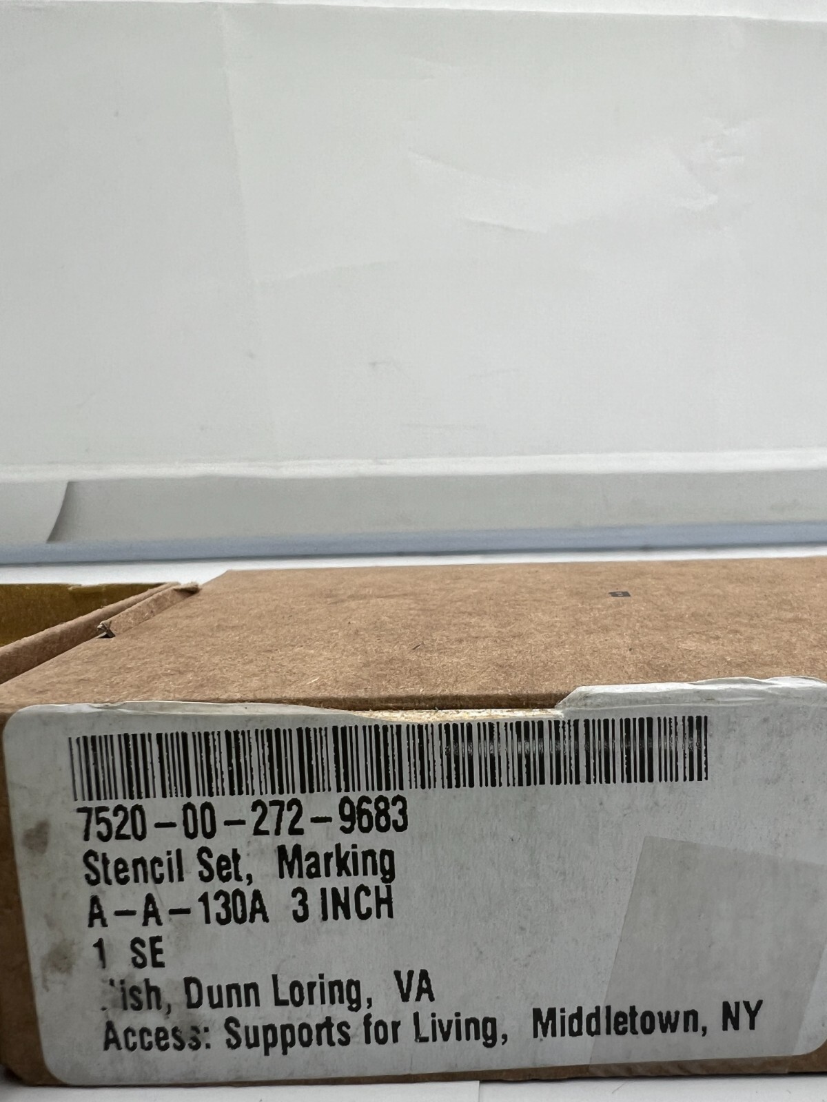 Skilcraft Gold Stencil 7520-00-272-9683 3″ A-A-130A Heavy Duty 1 SE Brass