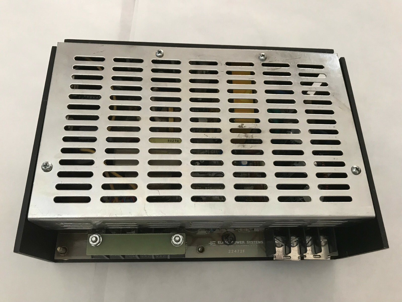 ELPAC POWER SYSTEMS ES100-12 POWER SUPPLY,INPUT=115/230VAC,OUTPUT=12V 8A,SN