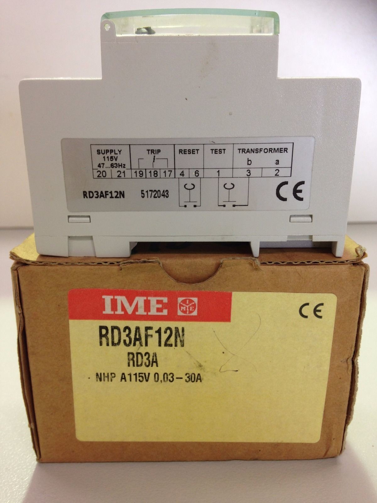 NHP Terasaki RD3AF12N Earth Leakage Relay Delta Din 2 Pole A115V 0,03-30A RD3A