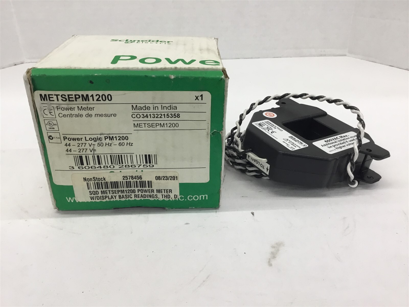 Power Logic METSEPM1200 Power Meter 44-277V 50/60HZ
