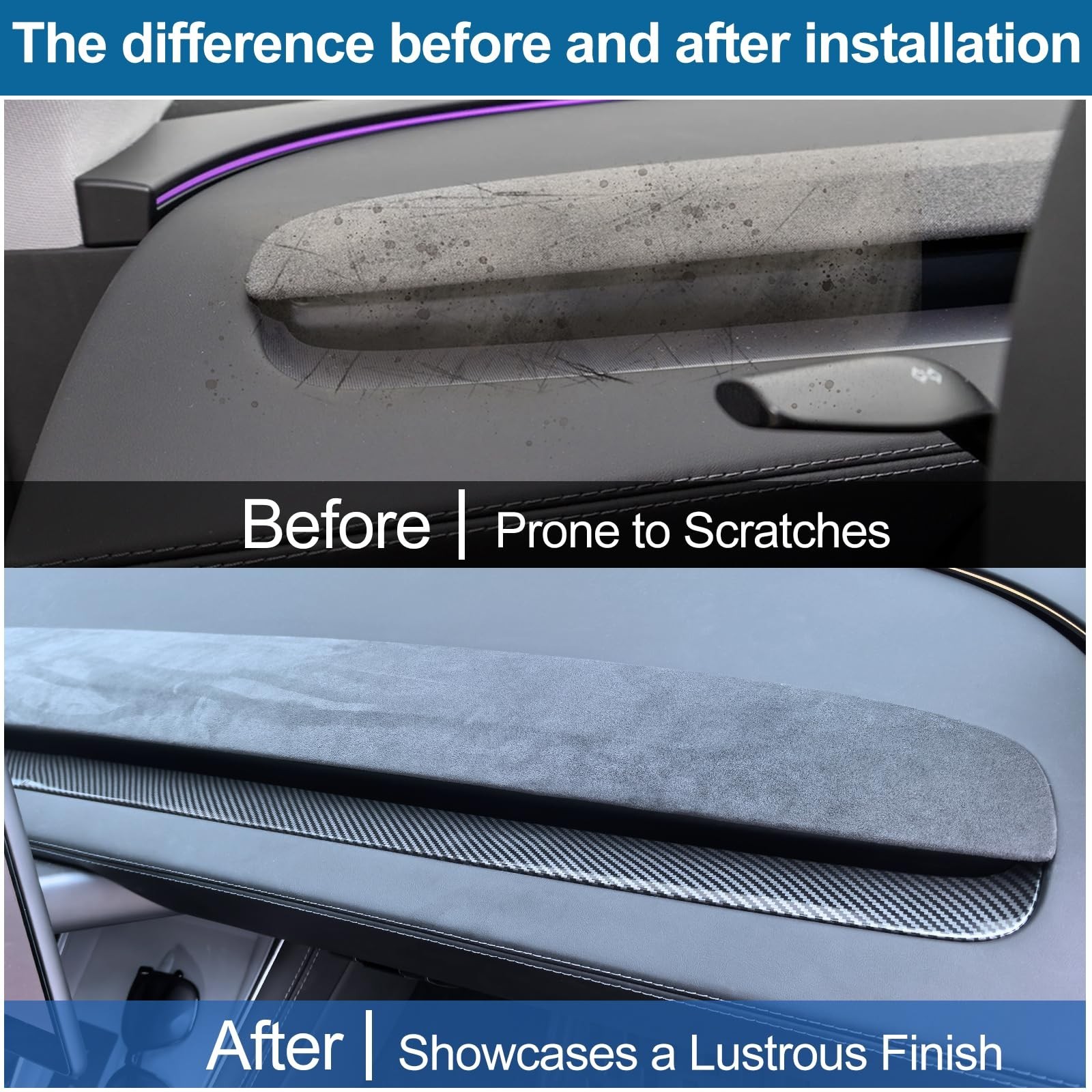 Dashboard Cover Wrap for 2025-2026 Model Y Juniper 2024-2026 Model 3 Highland…