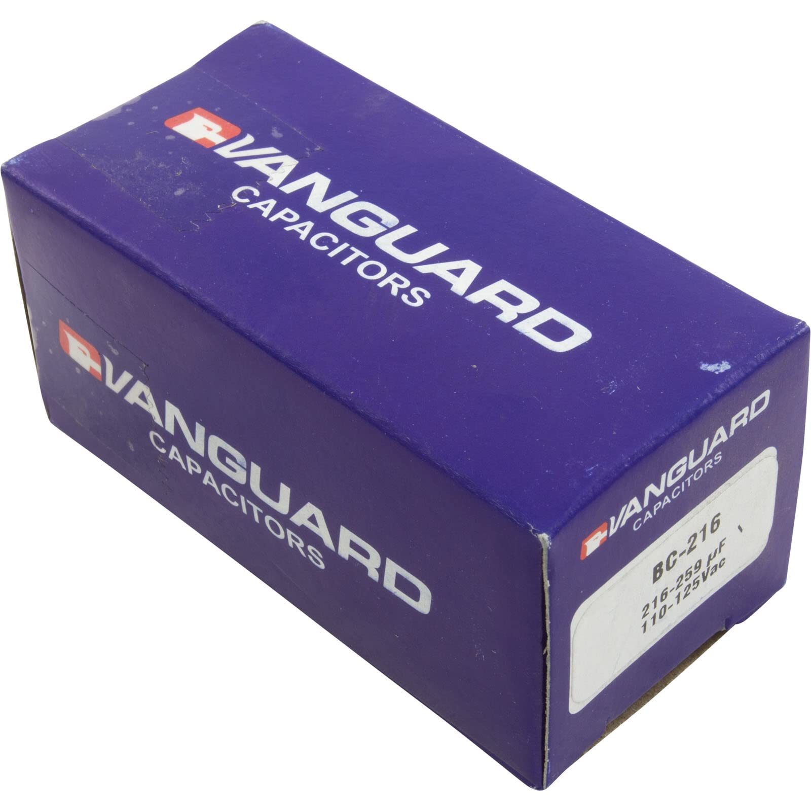 Vanguard BC-216 Start Capacitor 216-259 MFD 115v 1-7/16 x 2-3/4