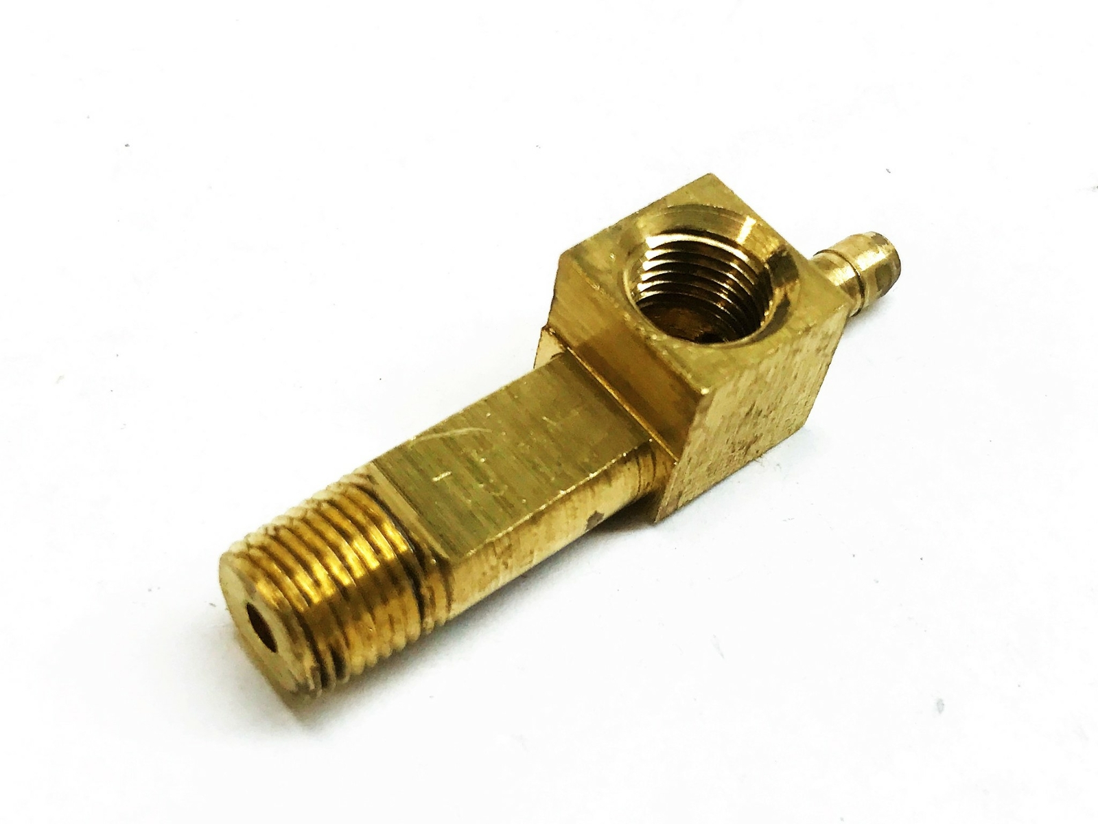 Unbranded Brass 1/8″ Male x 1/8″ Female x 1/16″ Barb Union Tee [Lot of 5] NOS