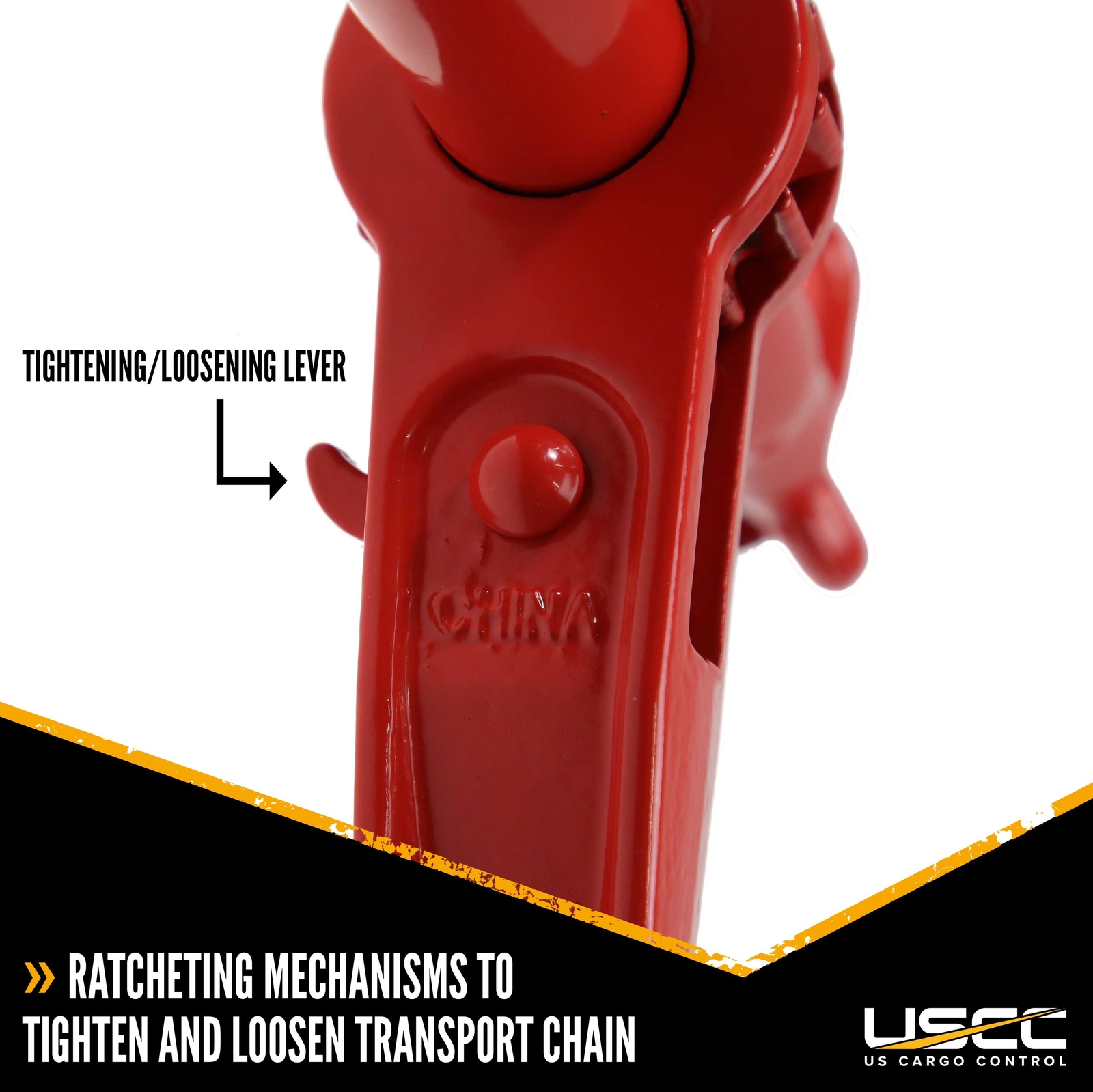 USCC 1/4″ Ratchet Chain Binder – 3,150 Lb WLL – 10PK