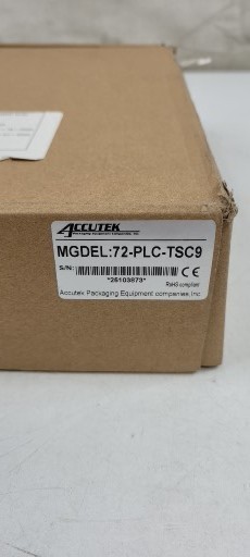 ACCUTEK PACKAGING 72-PLC-TSC9 HMI LED LCD DISPLAY CONTROL SCREEN CONTROLLER NEW