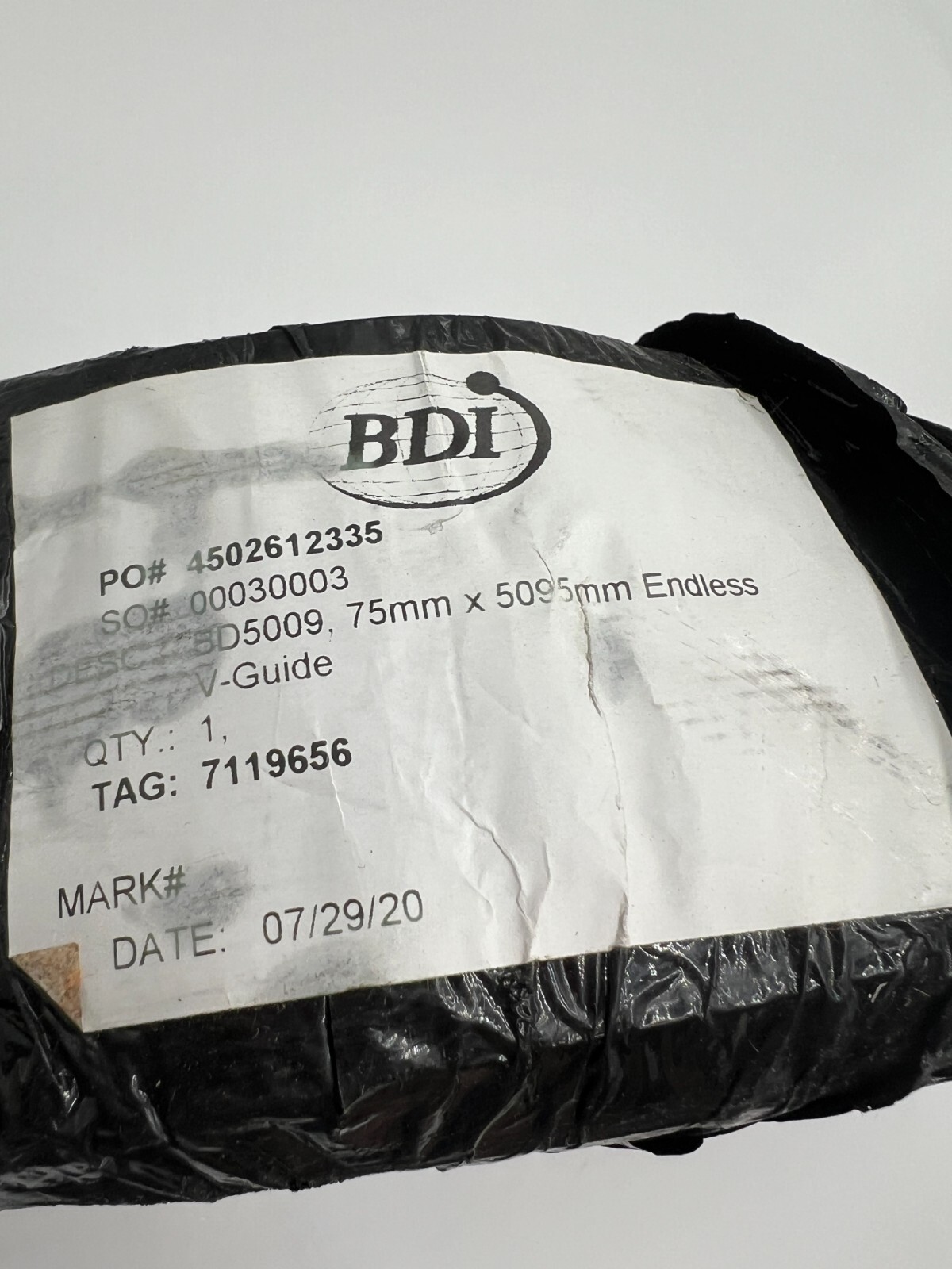 BDI 75mm x 5095mm Endless V-Guide BD5009 4502612335 711956