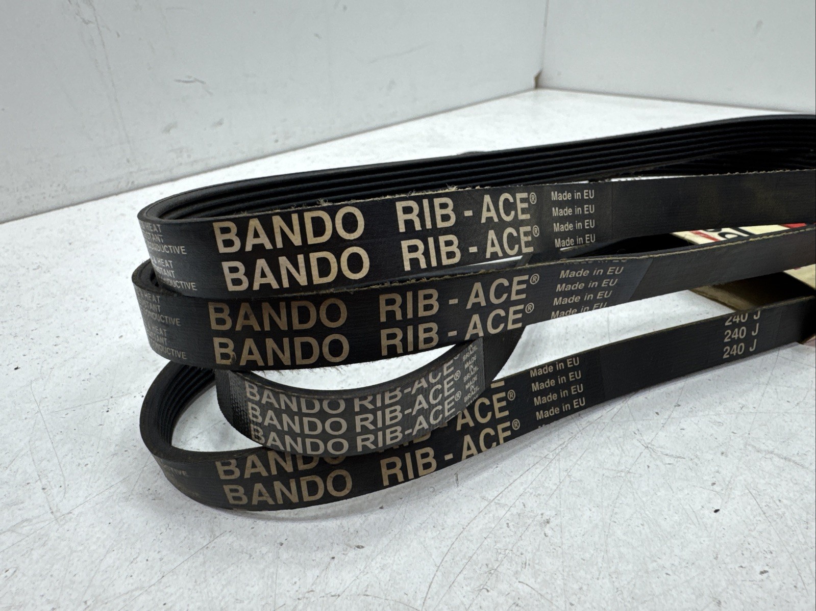 (Qty.4) Bando Rib-Ace 240J , 240-J , 240 J6 , Ribbed Timing Belt