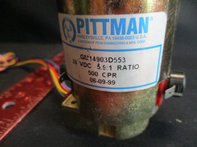 PITTMAN MOTORS GM14903D553 24 VDC 5.9:1 RATIO, 500CPR