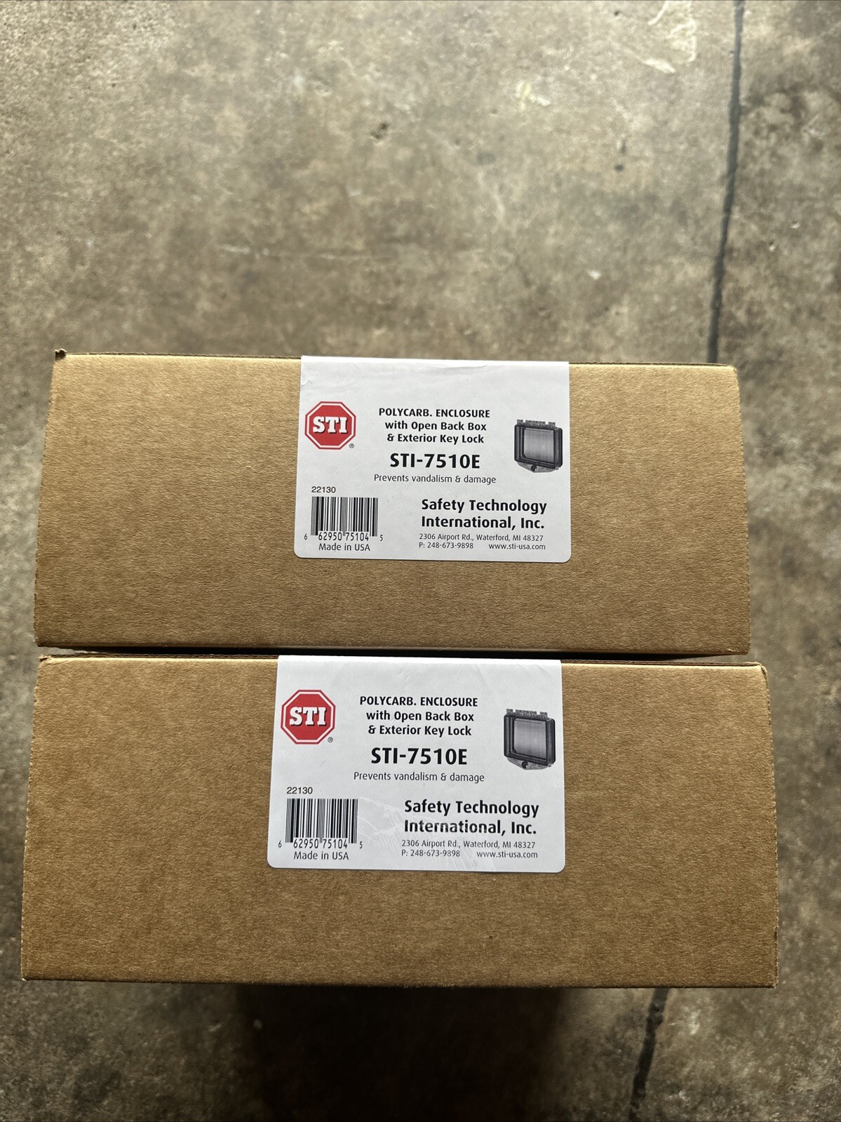 Safety Technology International STI-7510E 7-3/8 In W 5-1/2 In H Enclosure (AW)