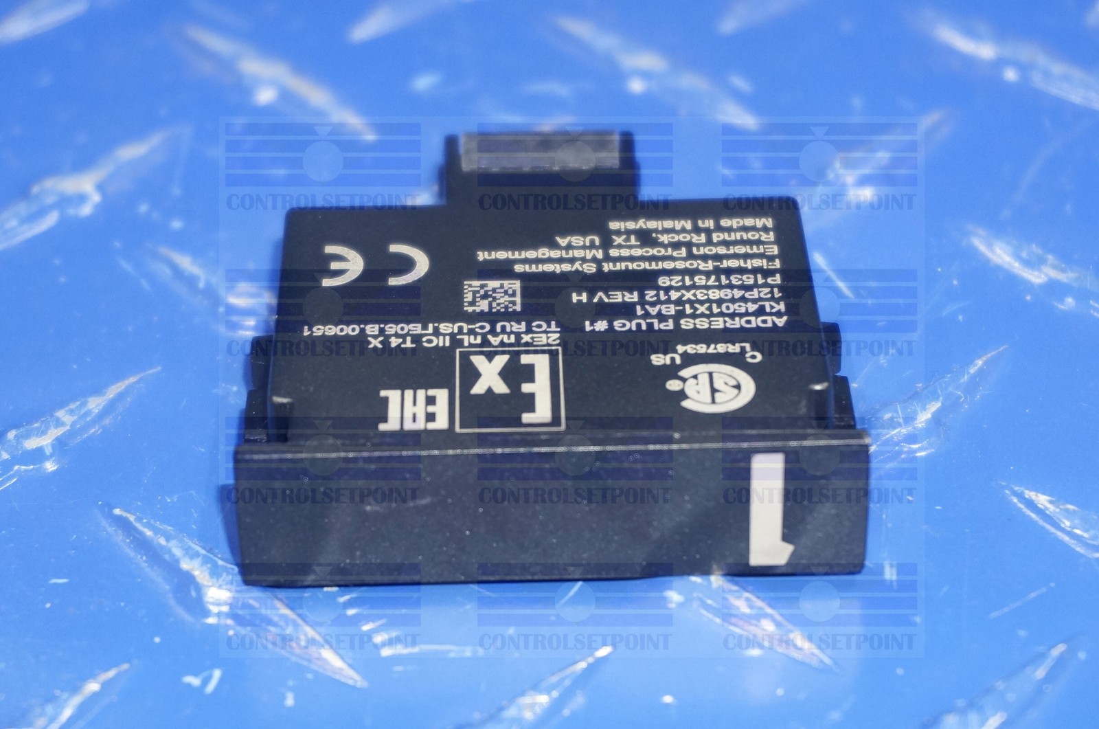 EMERSON DELTAV KL4501X1-BA1 ADDRESS PLUG #1 KL4501X1BA1 12P4983
