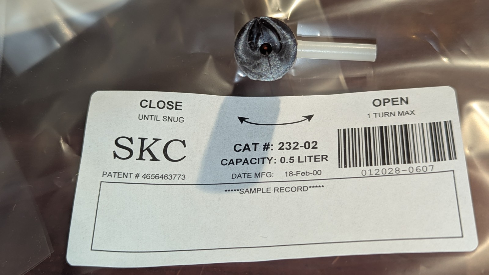 Lot of (14) SKC 232-02 Tedlar Sample Bags 0.5L New