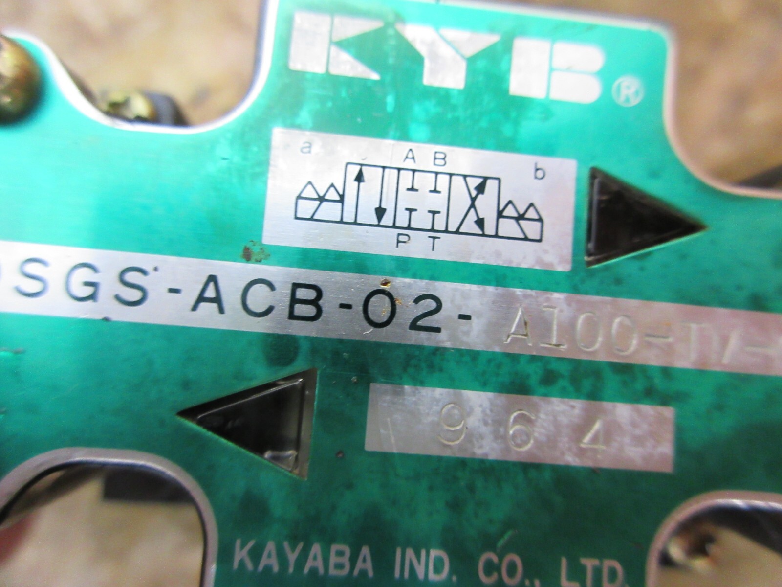 KYB SOLENOID VALVE DSGS-ACB-02-A100-TM-G MORI SEIKI CL-25B CNC LATHE