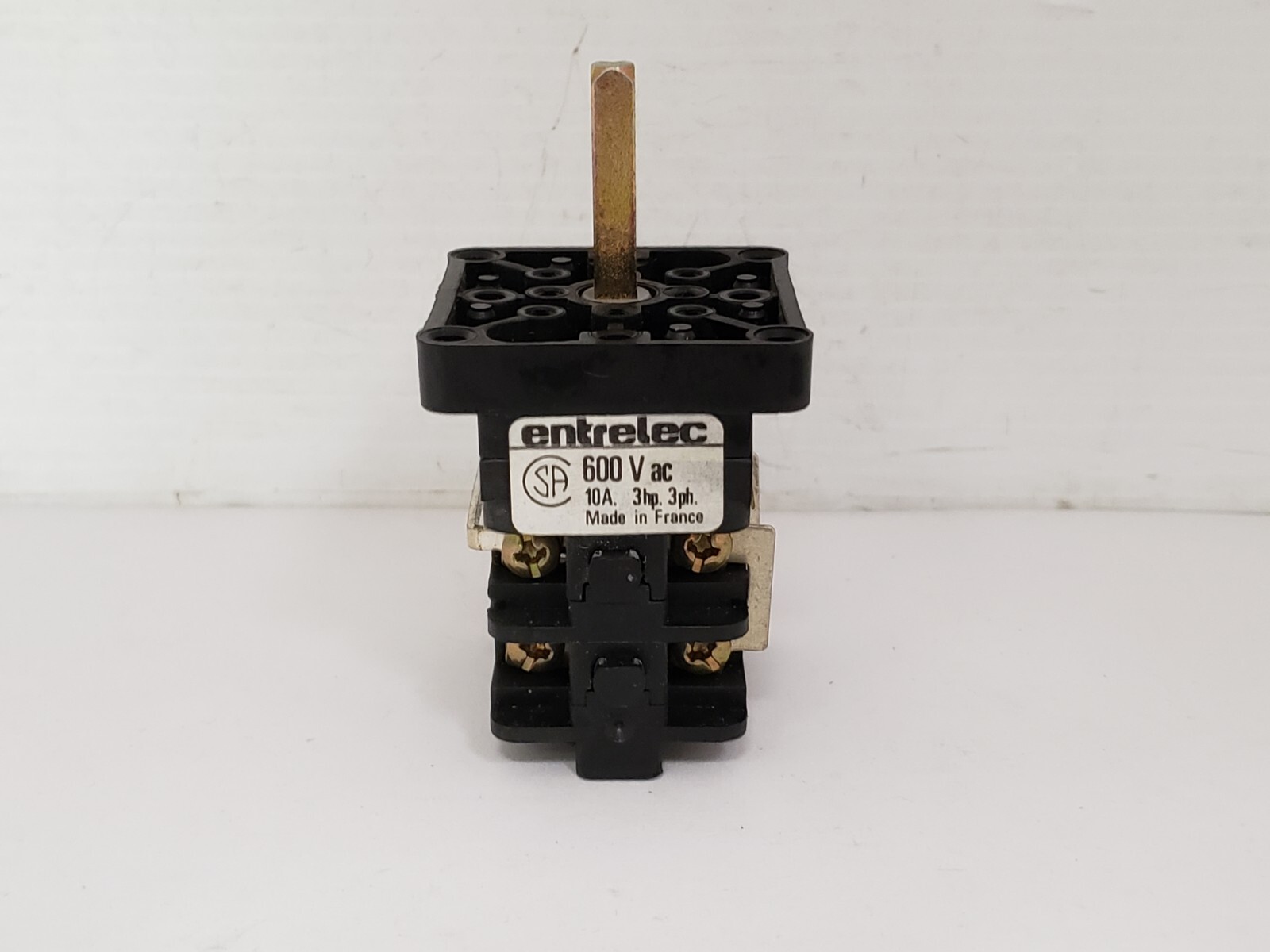 ENTRELEC VY10/T/V11/ST/C88 ROTARY CAM SWITCH 600V AC 10A 3 PHASE