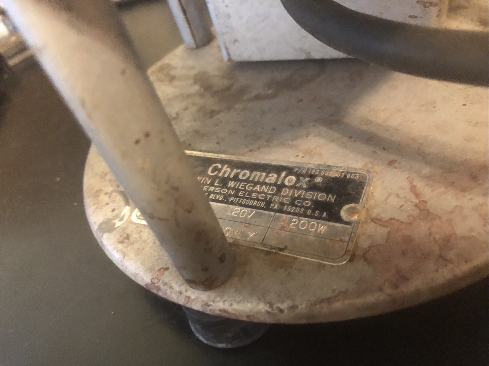 Vintage Edwin L. Wiegand Co CHROMALOX ROPH Electrical Hot Plate works