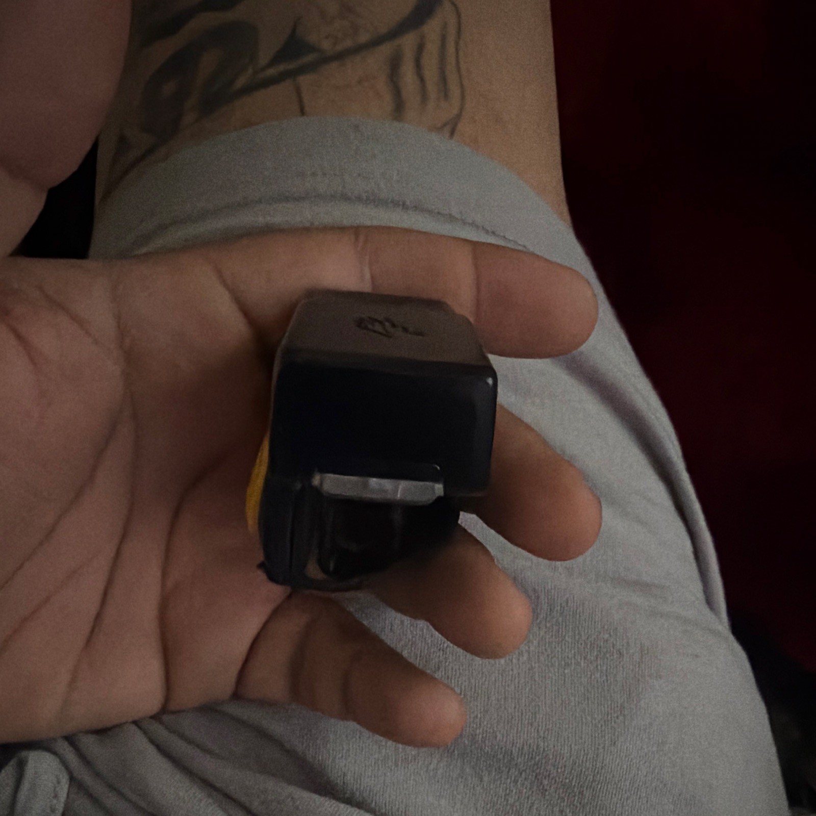 Black/Yellow Rubber band RF FINGER SCANNER ZEBRA