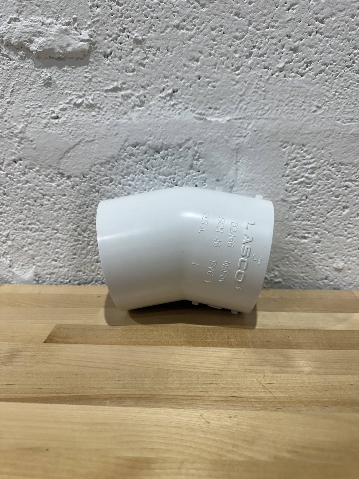 Lasco 3″ Socket PVC 22-1/2 Degree Elbow Sched 40 465030