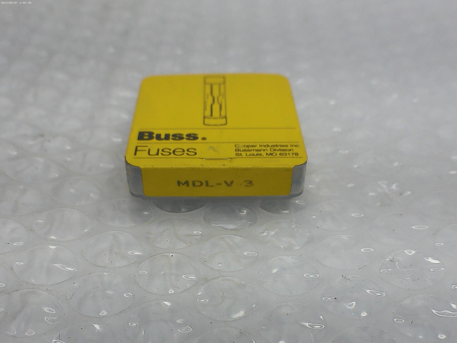 BUSSMANN MDL-V-3 FUSE PKG OF 4 NSMP