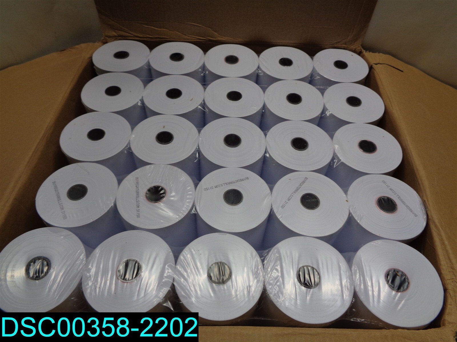 QTY=50: 1-Ply Printer Paper Bond 3″x150′ Better Value Pack from BuyRegisterRolls