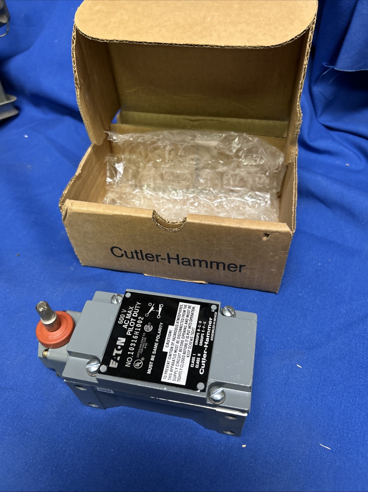 New Eaton Cutter Hammer 10316h1002 Heavy Duty Hazardous Limit Switch 600v