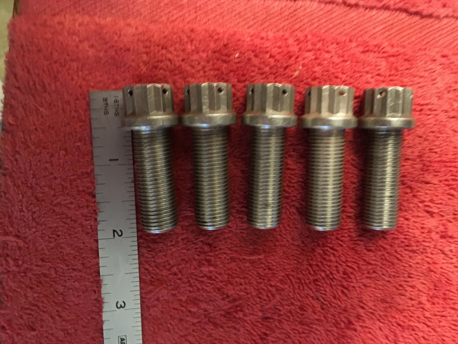 Twelve Point Flange Bolts;  1/2″ x 1.375″ – 20 tpi;  T19;  Five