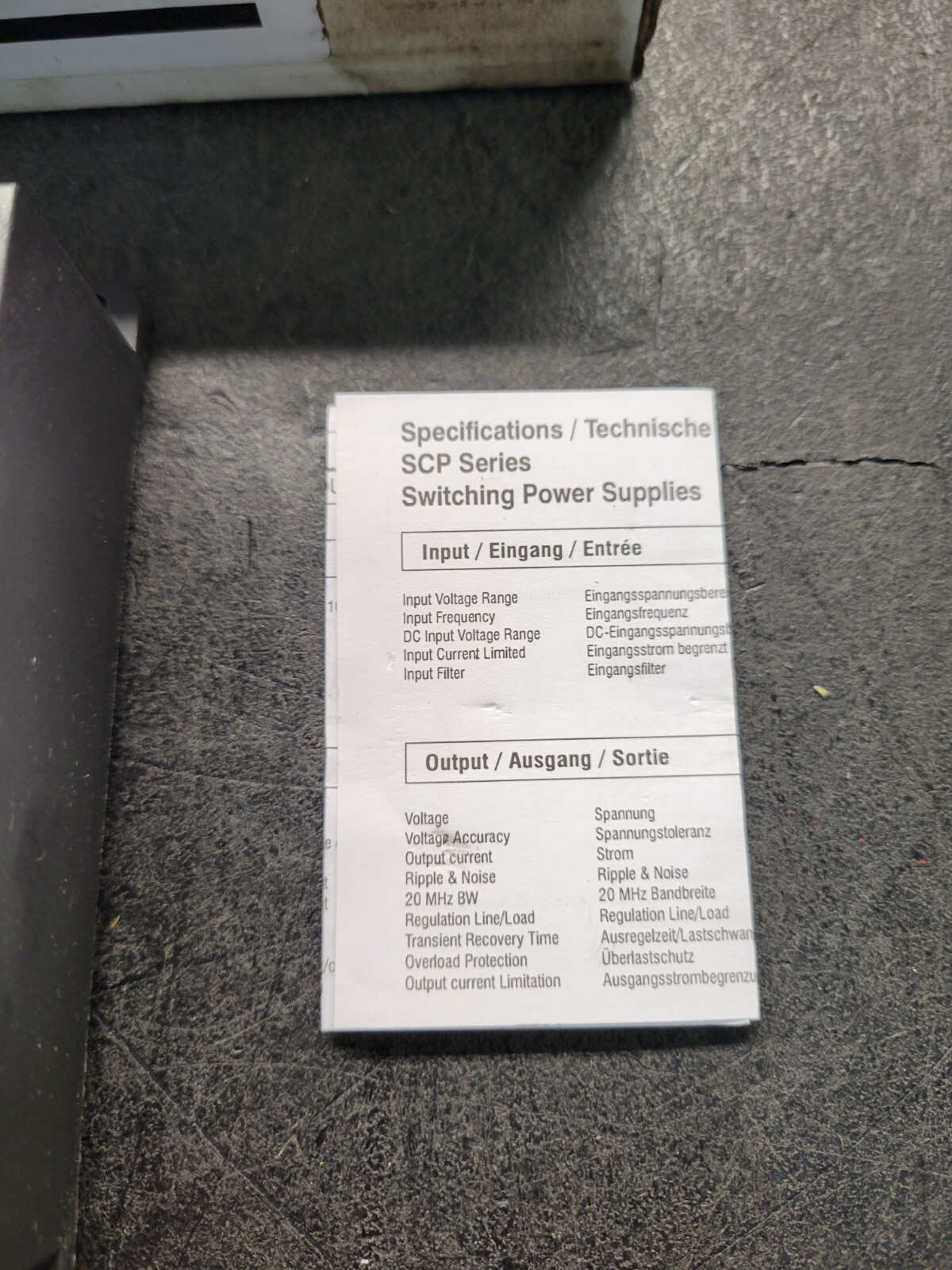 Sola SCP30 S5-DN Power Supply.