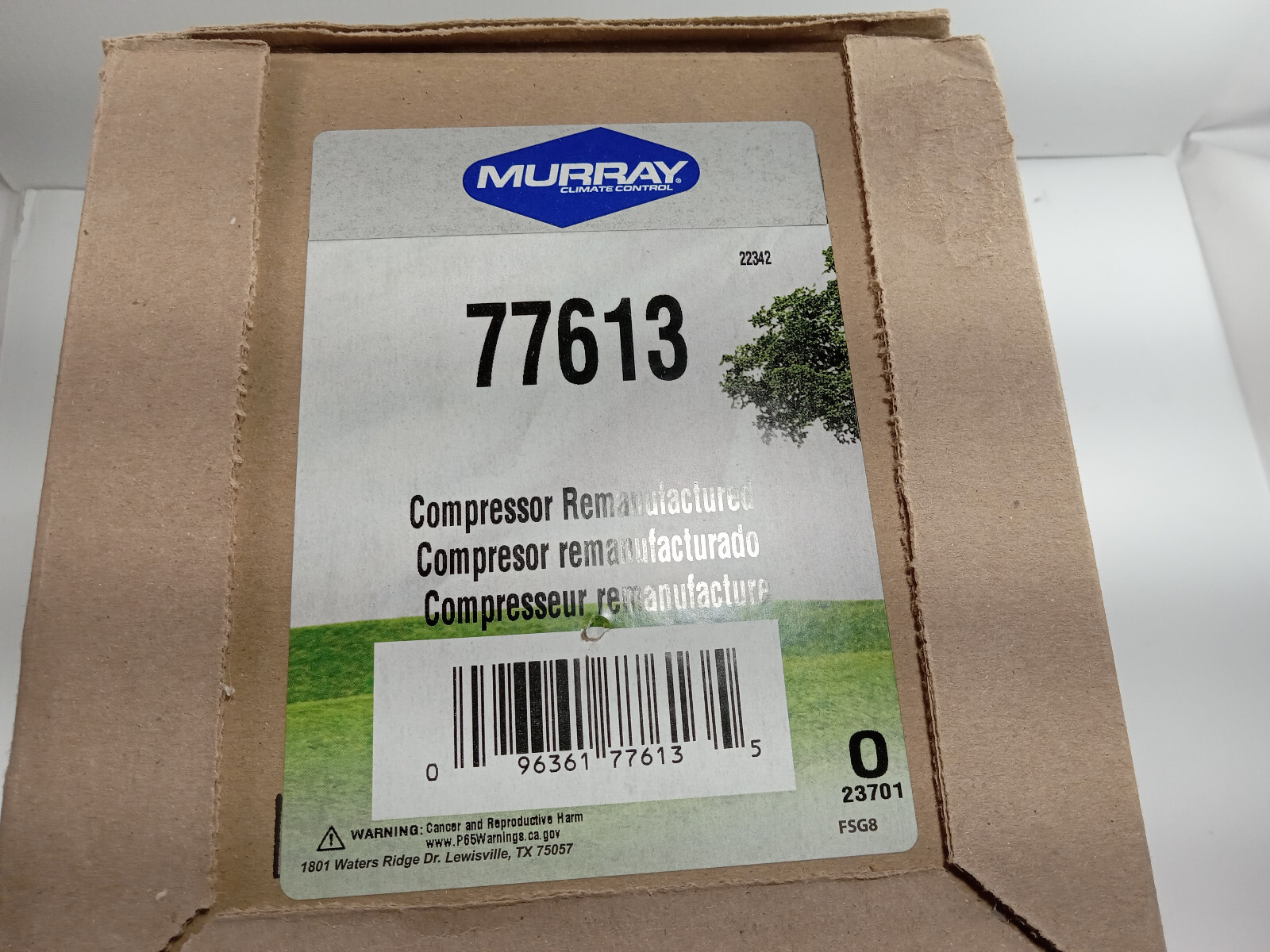 1 REMANUFACTURED MURRAY 77613 A/C COMPRESSOR ***MAKE OFFER***