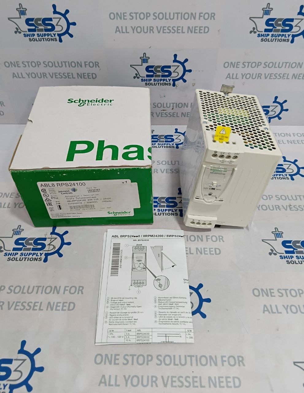 Schneider Electric ABL8RPS24100 Switching Power Supply 100-120 VAC 5A