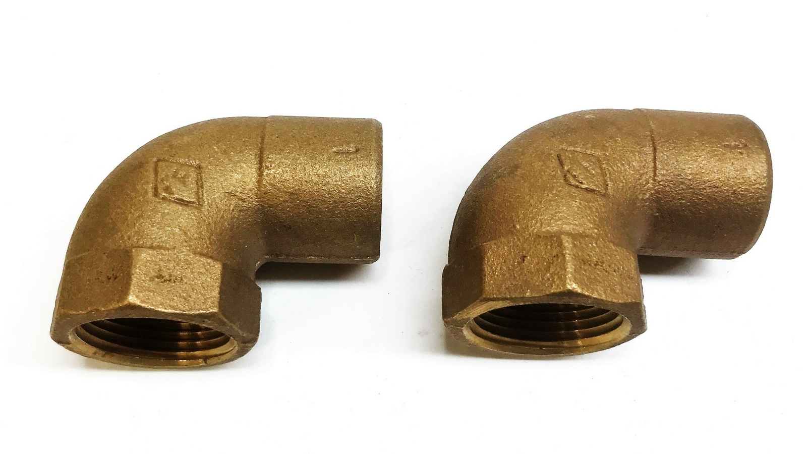 FF Bronze 1″ Female Pent x 1″ Sweat 90 Degree Elbow [Lot of 2] NOS