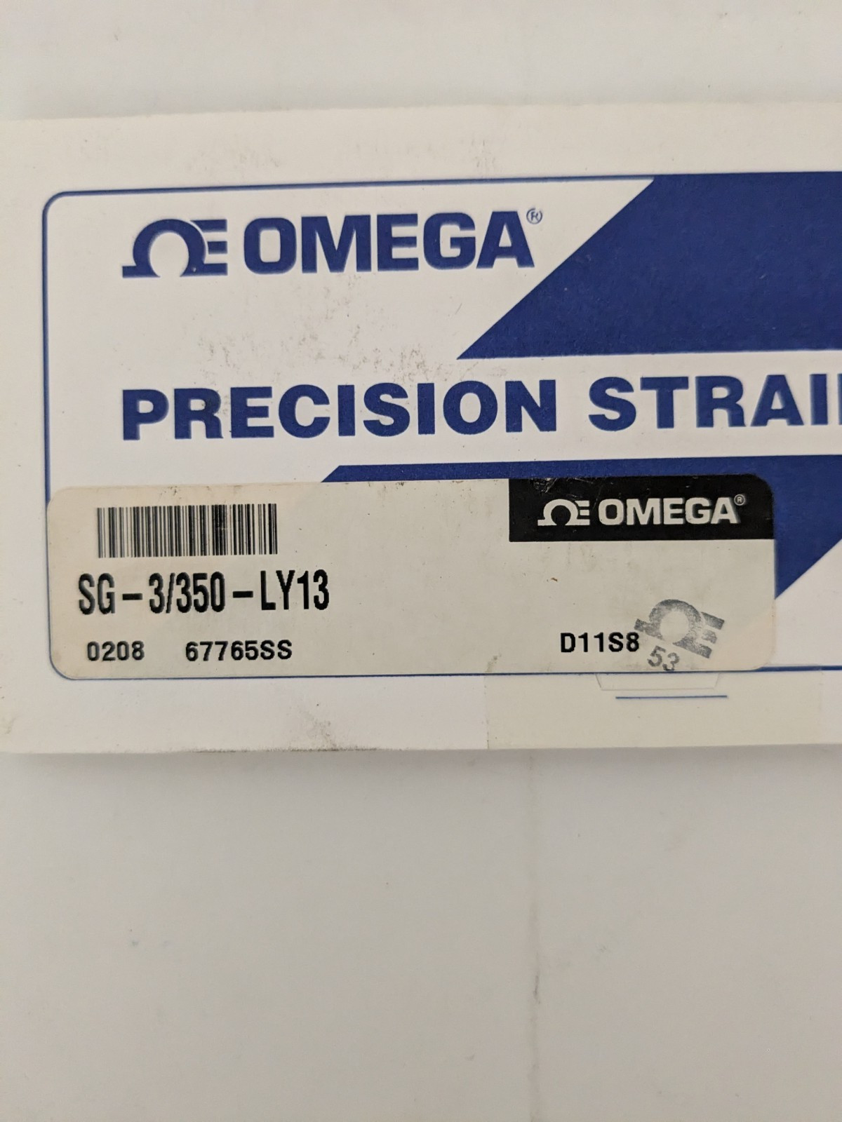 Omega Linear Strain Gage SG-3/350-LY13 (350 ohm +/- 0.3%) – Pack of 10 ea