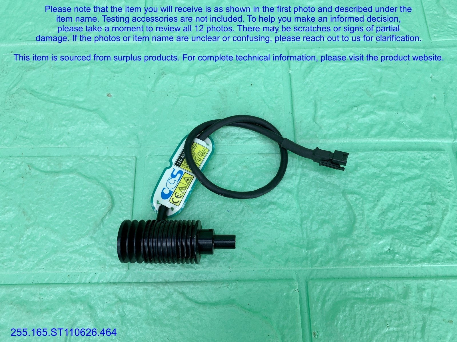 CCS HLV-24GR-3W Compact Inspection Light as in photos, sn:0005, DHL