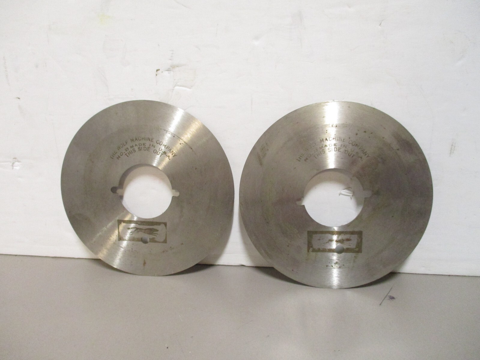 x2 No. 23 Cutter Wheel 4″ for Vintage Wolf Model R Electric Fabric Cutter