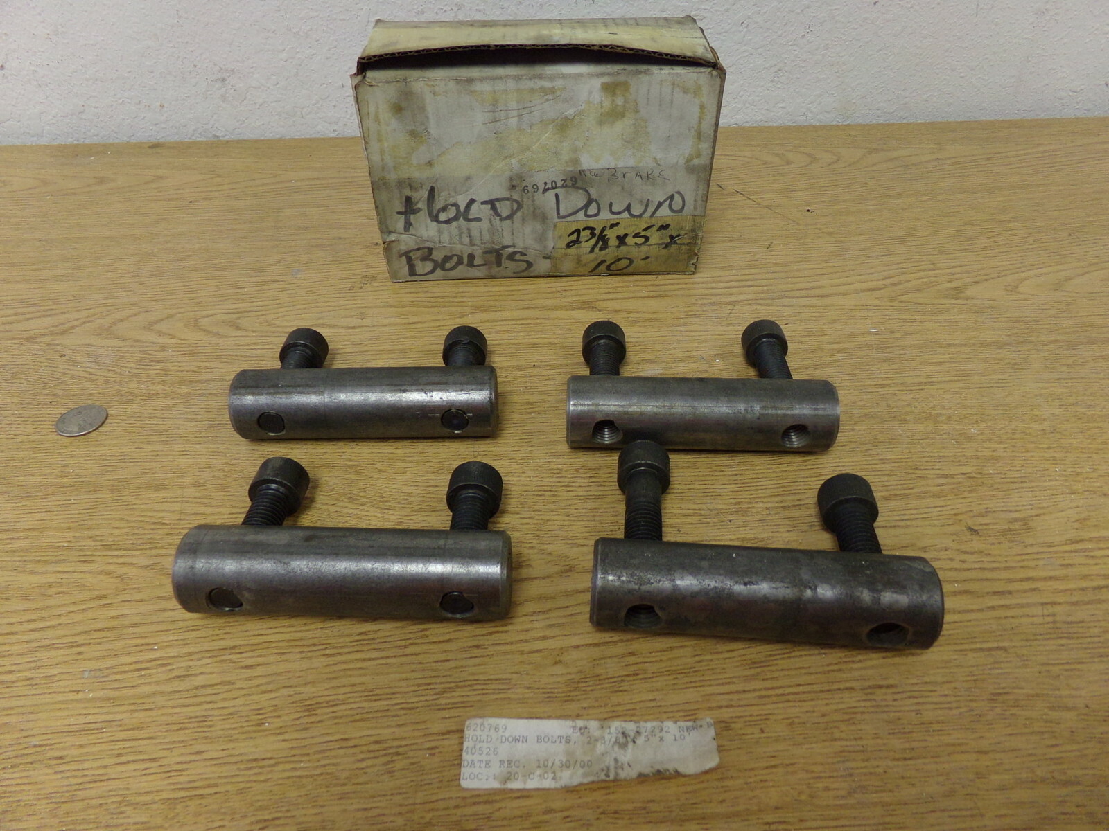 NEW Hold Down Bolts 320769 5 inches long, Lot of 4 *FREE SHIPPING*
