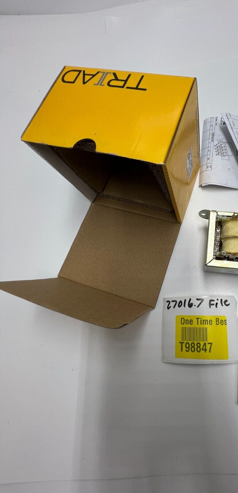 Triad Magnetics Power Transformer 2500VAC 56VA 5Term. Quick Connect, F7-24