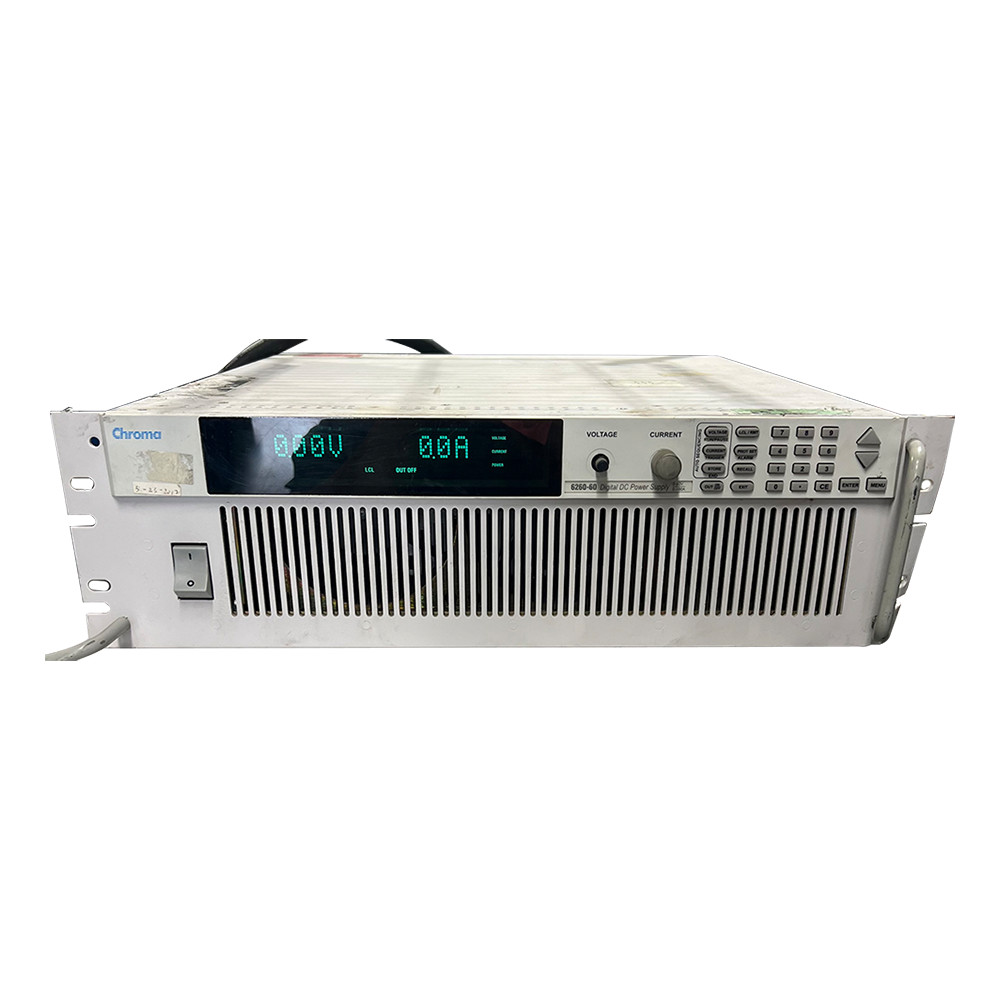 Chroma 6260‑60 Programmable Digital DC Power Supply 6kW, 60V, 100A, RS‑232, 3PH