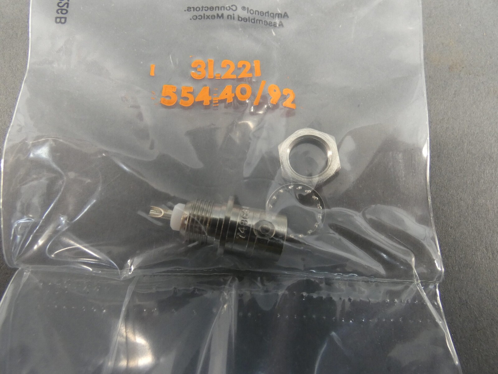 Amphenol 31-221 Straight Bulkhead Connector – NEW Surplus!