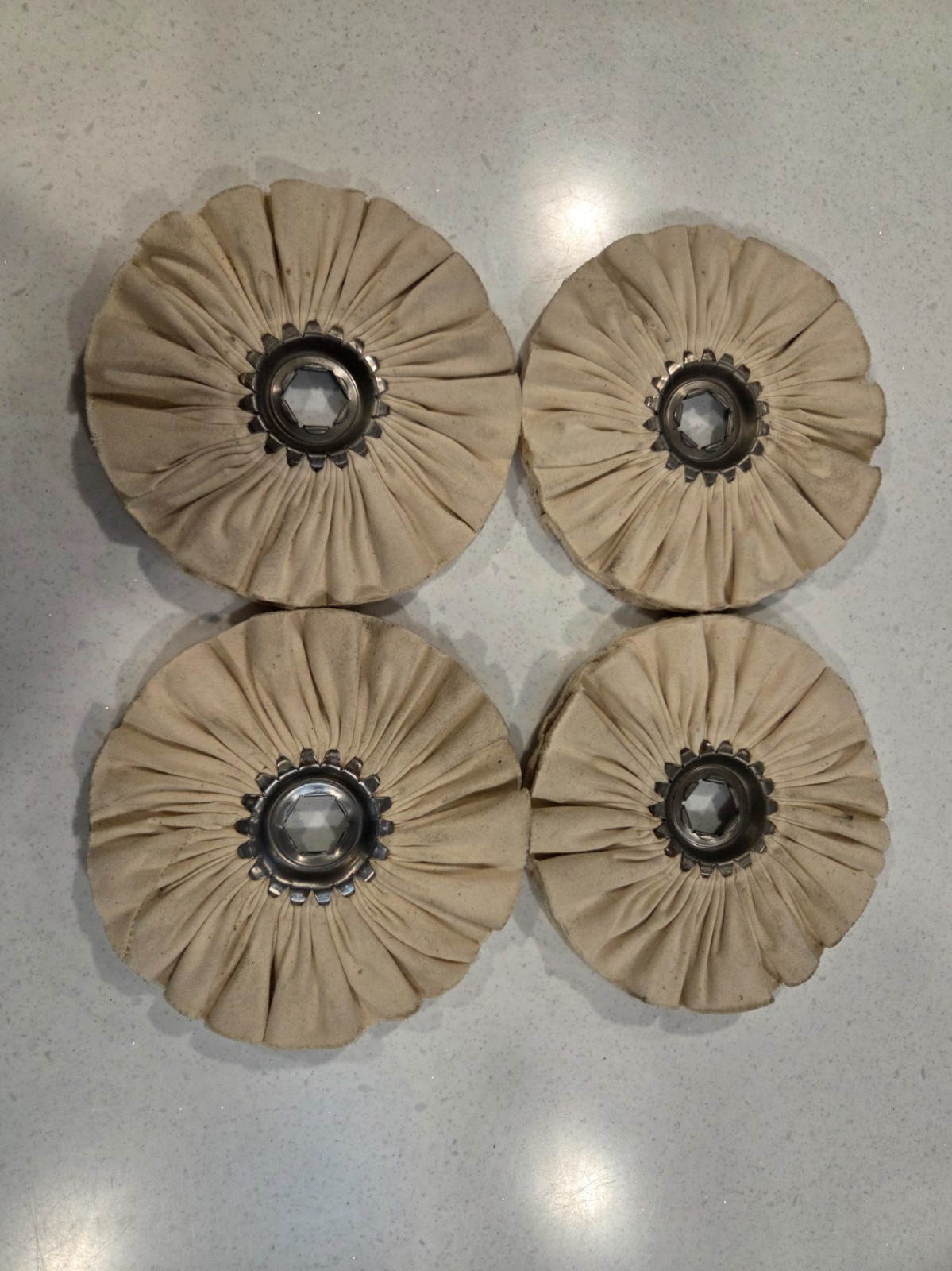 4 BUFFING WHEELS 150x12x20 for SCM Edge Banders Part# 0000107048A